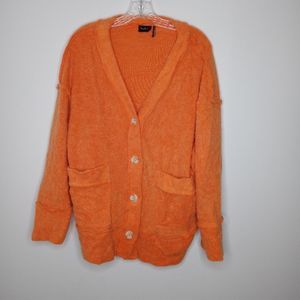 Urban Outfitters Orange Cardigan Sweater